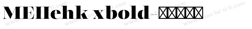 MEIIehk xbold字体转换